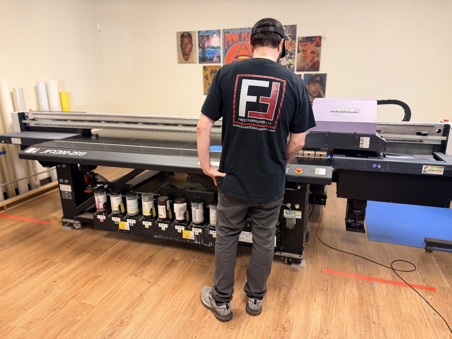 Finest Fabrication at the Mimaki UV flatbed printer