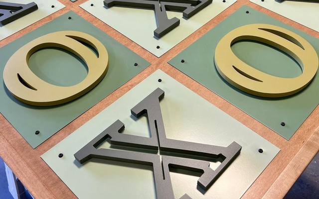 Interactive tic tac toe board