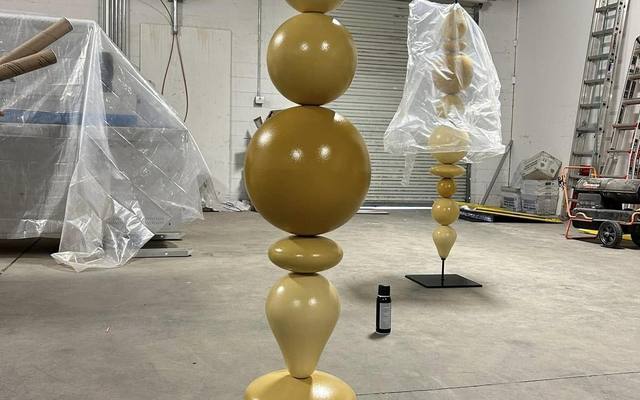 Sculptural objects in the shop